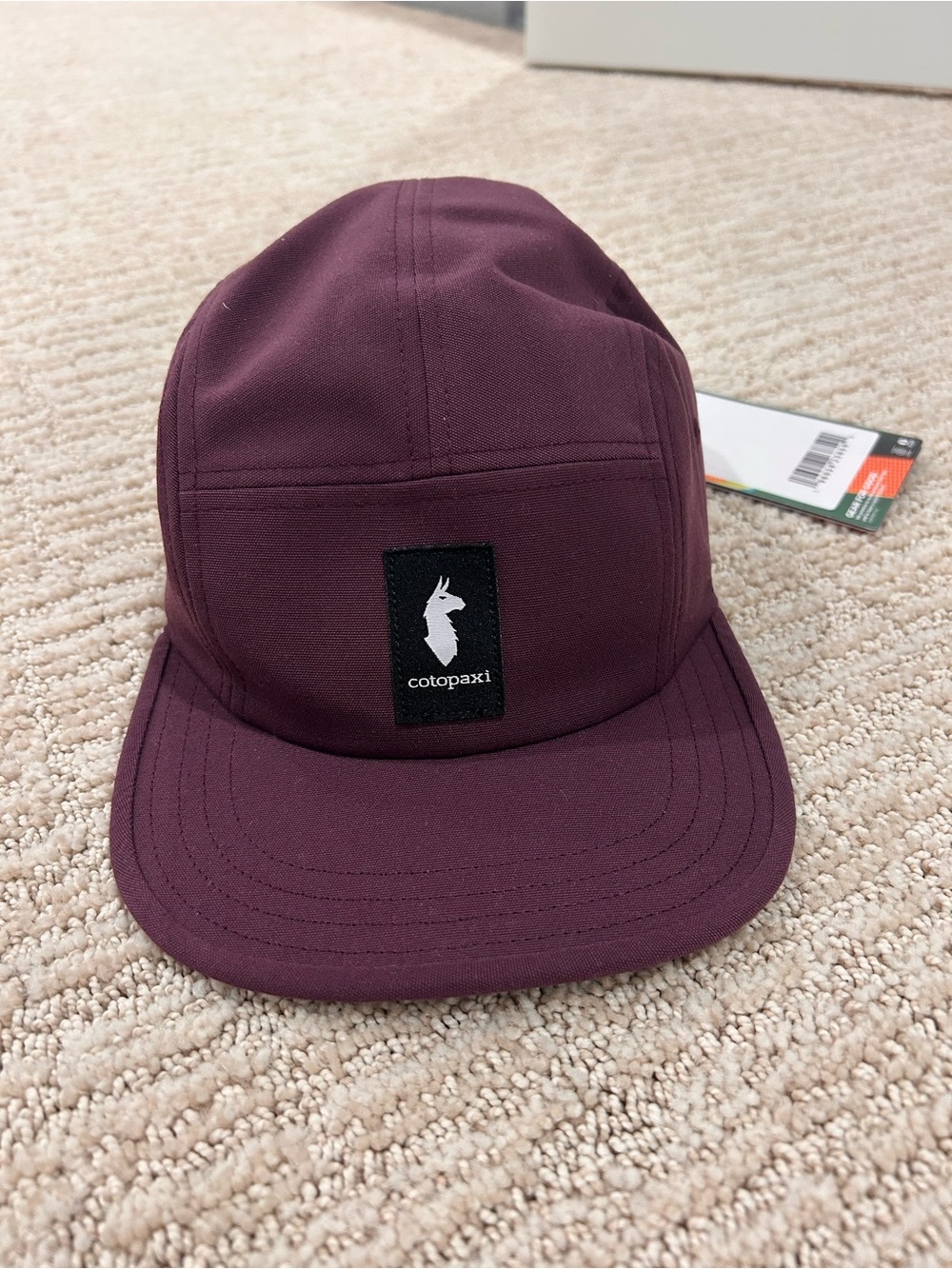 New Cotopaxi Unisex Five-Panel Cap in Acai